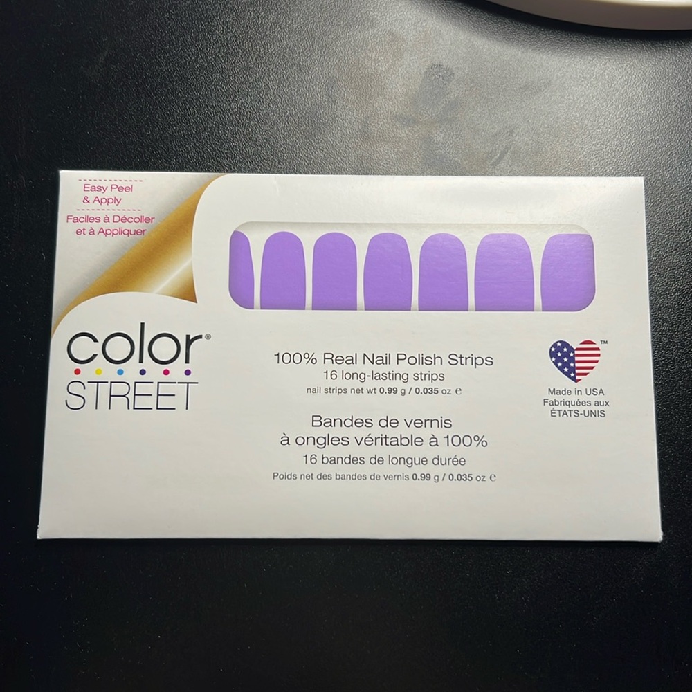 Purple Color Street Nail Strips